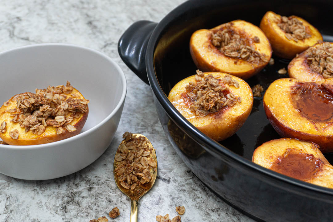 Maple Glazed Peaches